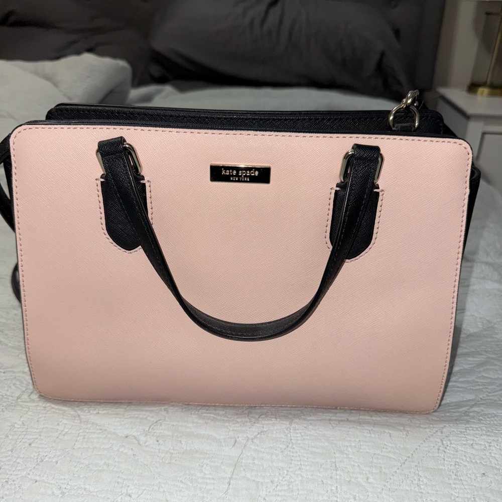 Kate Spade Pink and Black Women's Bag- LIKE NEW